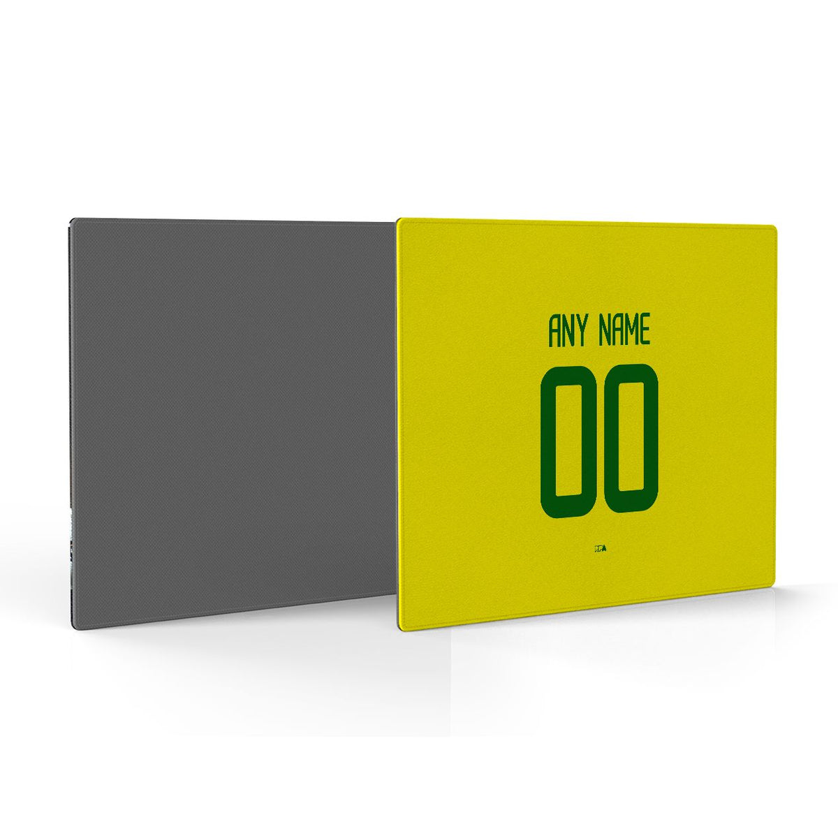 Mouse pad with the Brazil 2002 Home football shirt design by RIPA Football