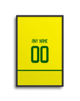 Print with the Brazil 2002 Home football shirt design by RIPA Football