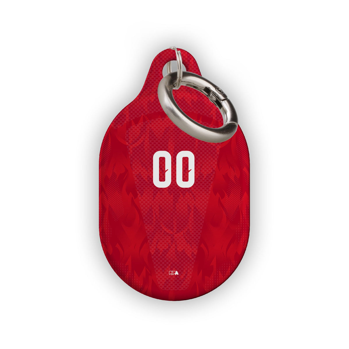 AirTag holder with the Belgium 2026 Home football shirt design by RIPA Football
