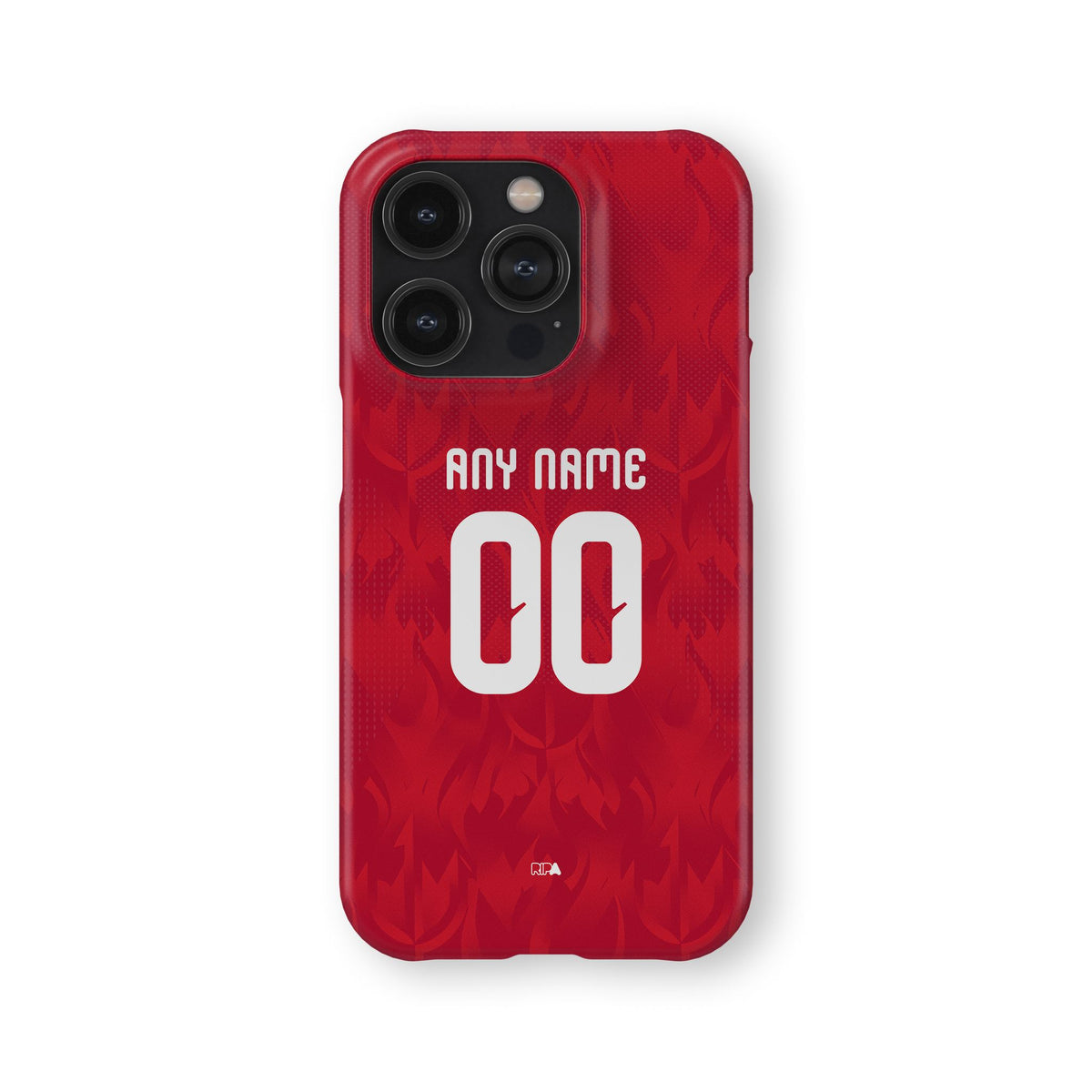 Phone case with the Belgium 2026 Home football shirt design by RIPA Football