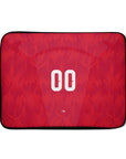 Laptop sleeve with the Belgium 2026 Home football shirt design by RIPA Football