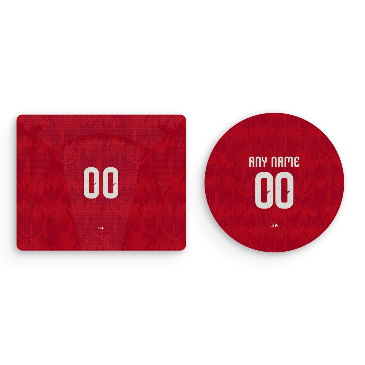 Mouse pad with the Belgium 2026 Home football shirt design by RIPA Football
