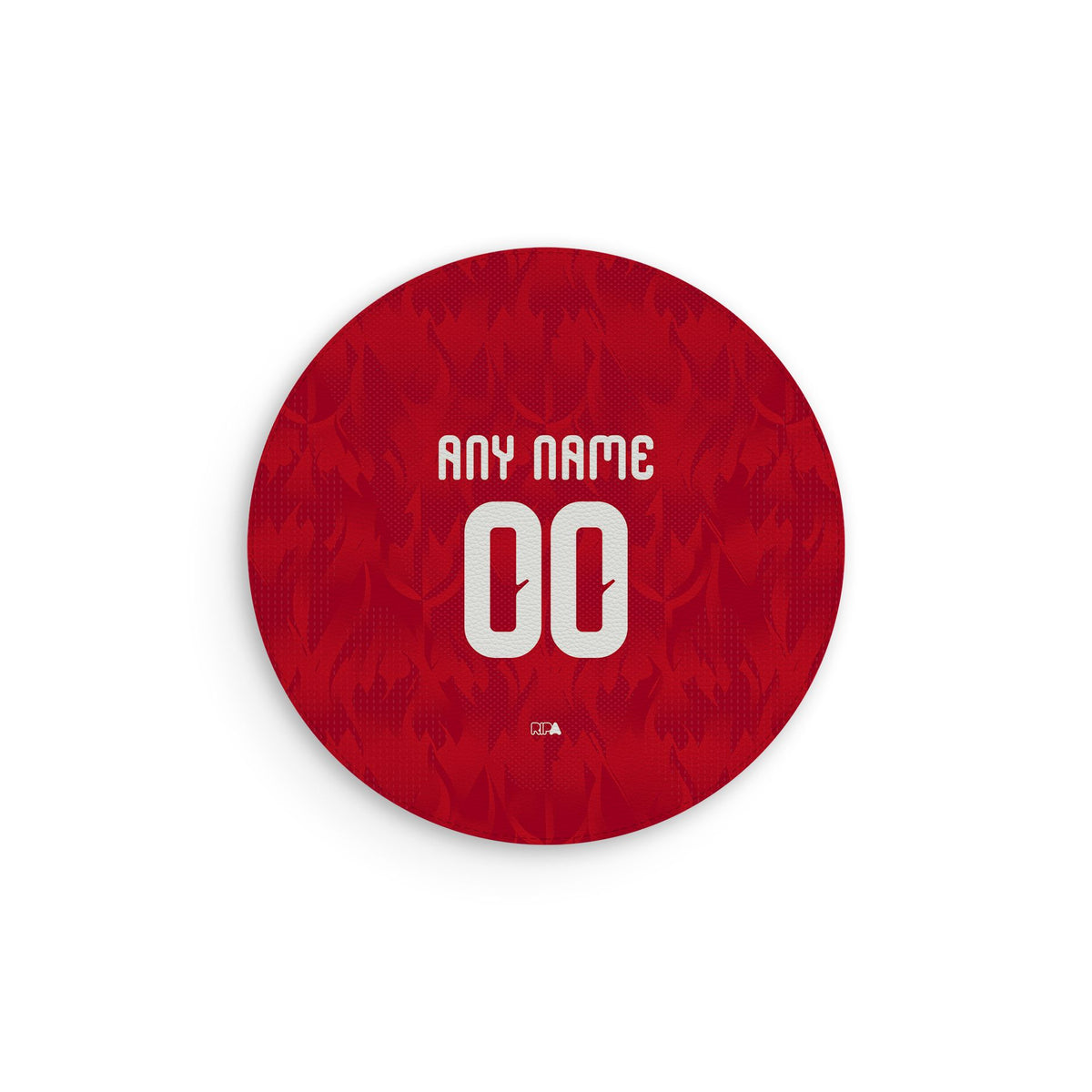 Mouse pad with the Belgium 2026 Home football shirt design by RIPA Football