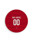 Mouse pad with the Belgium 2026 Home football shirt design by RIPA Football