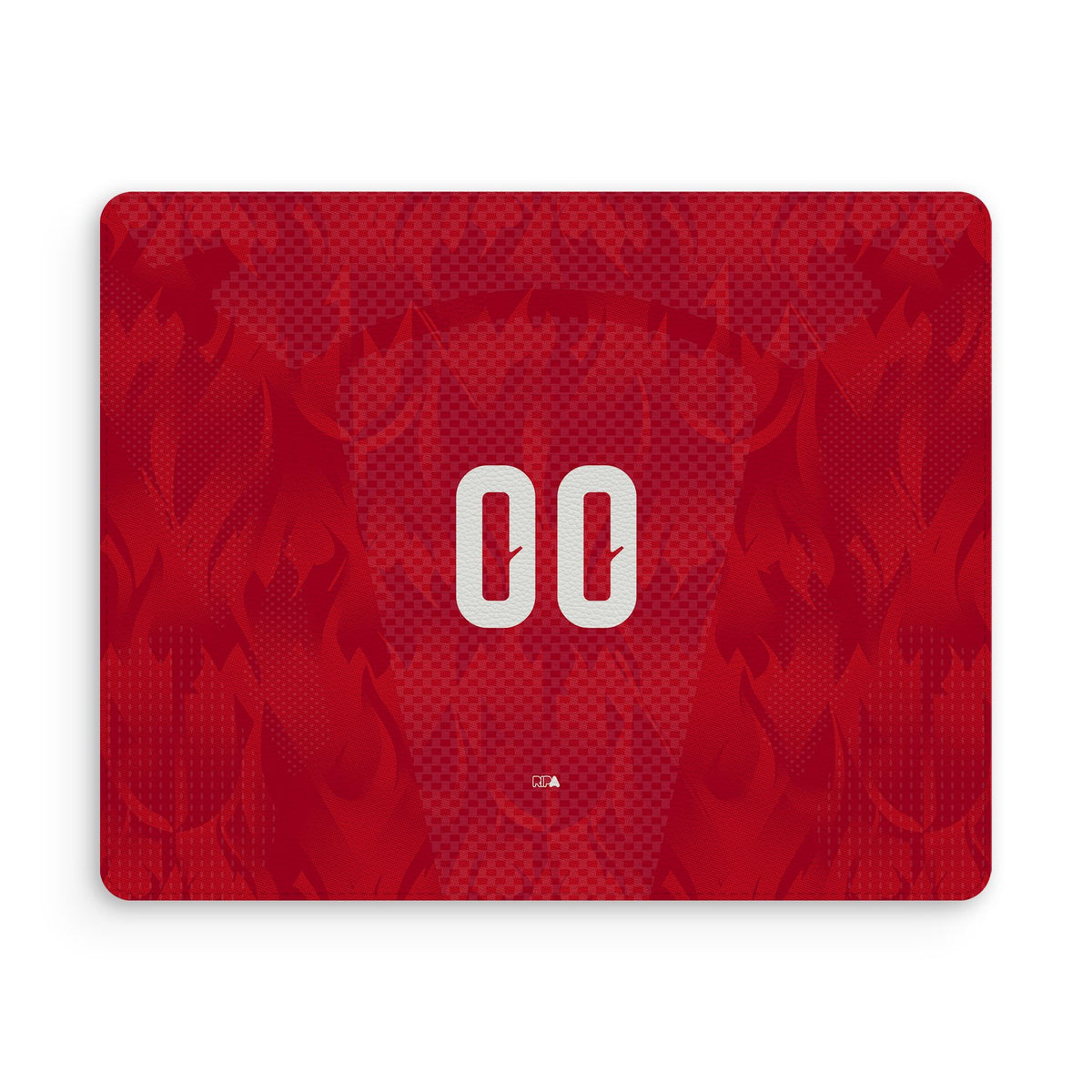 Mouse pad with the Belgium 2026 Home football shirt design by RIPA Football