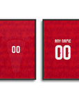 Print with the Belgium 2026 Home football shirt design by RIPA Football