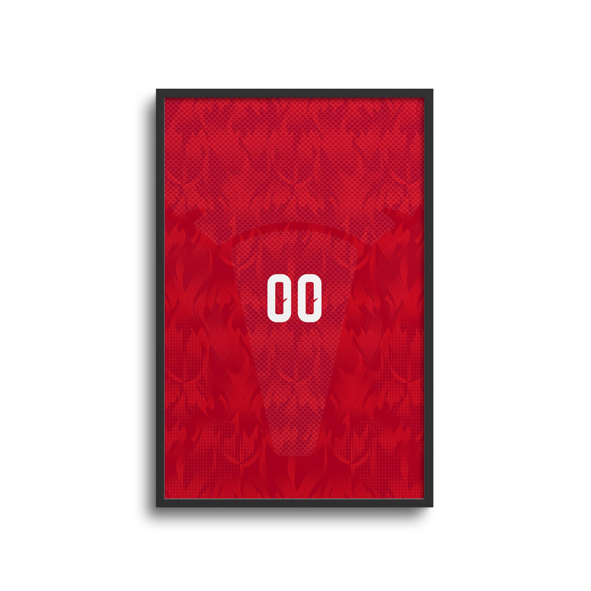 Print with the Belgium 2026 Home football shirt design by RIPA Football