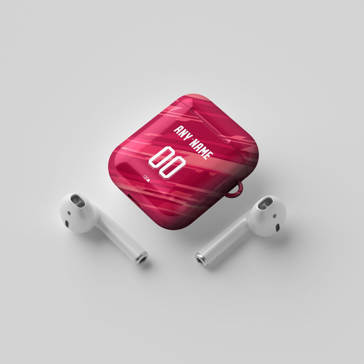 AirPods case with the Bosnia and Herzegovina 2026 Goalkeeper football shirt design by RIPA Football