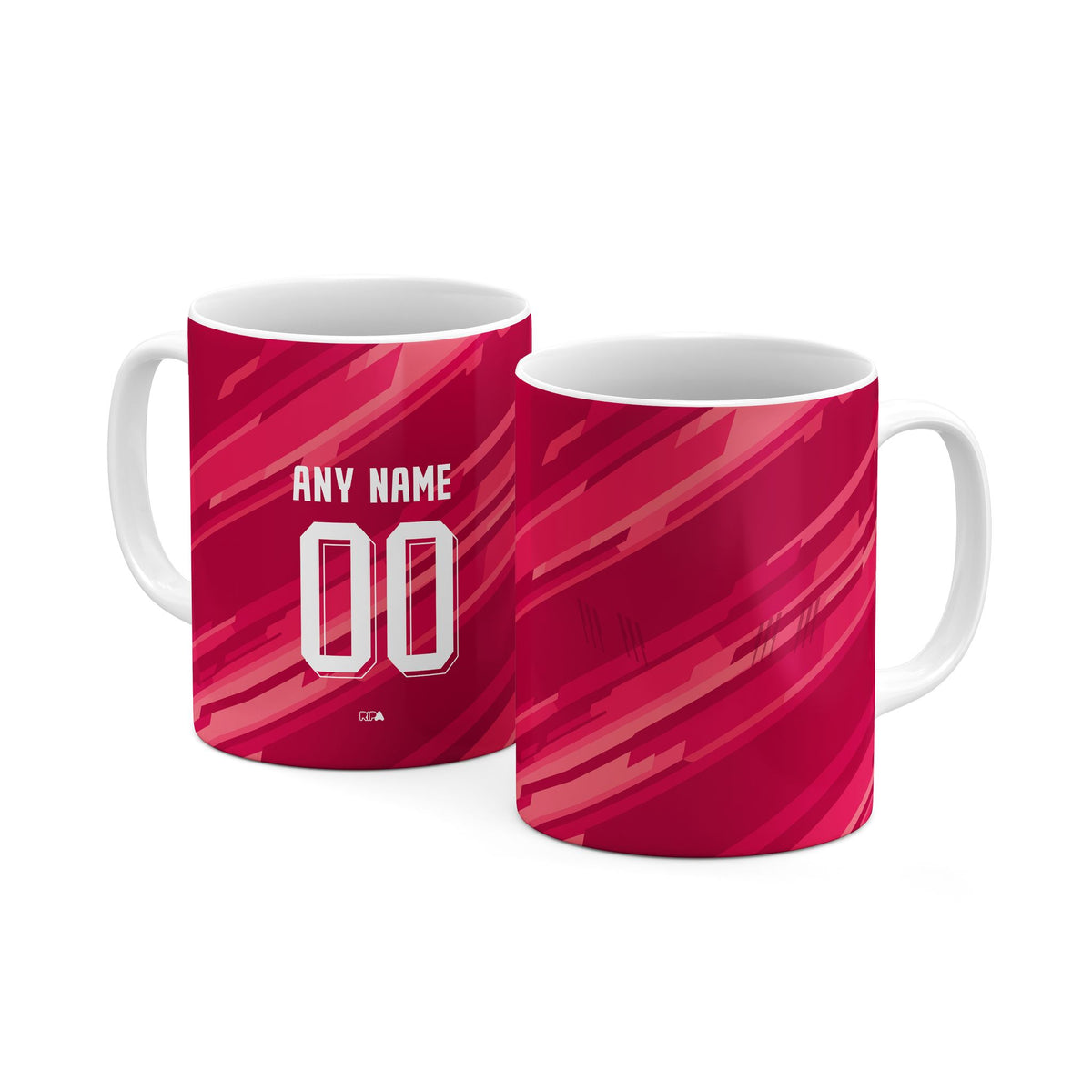 Mug with the Bosnia and Herzegovina 2026 Goalkeeper football shirt design by RIPA Football