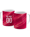 Mug with the Bosnia and Herzegovina 2026 Goalkeeper football shirt design by RIPA Football