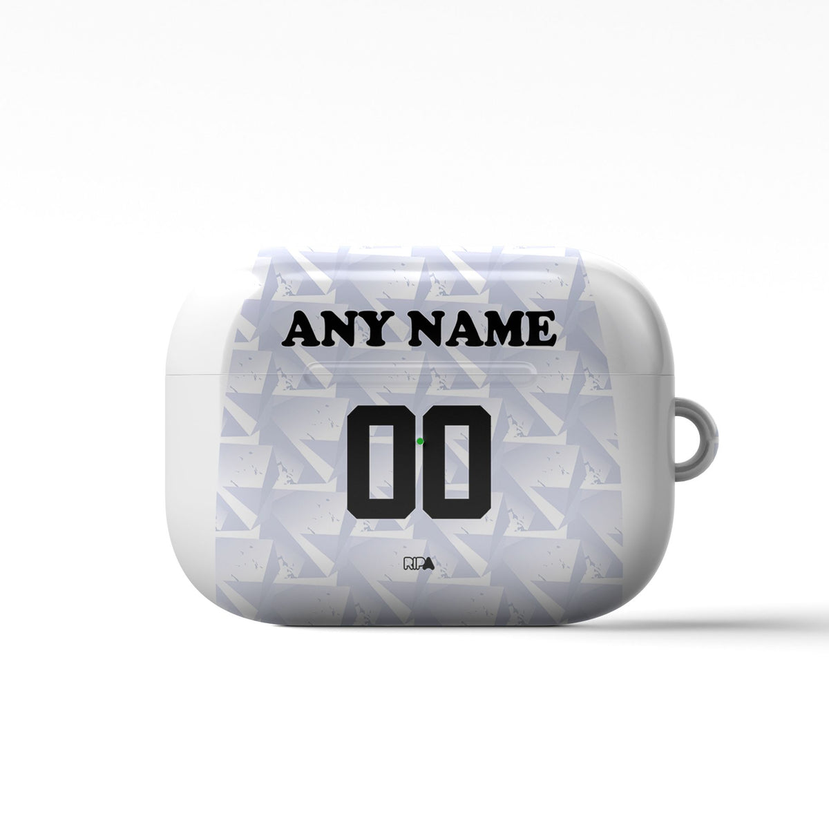 AirPods case with the Cape Verde 2026 Away football shirt design by RIPA Football