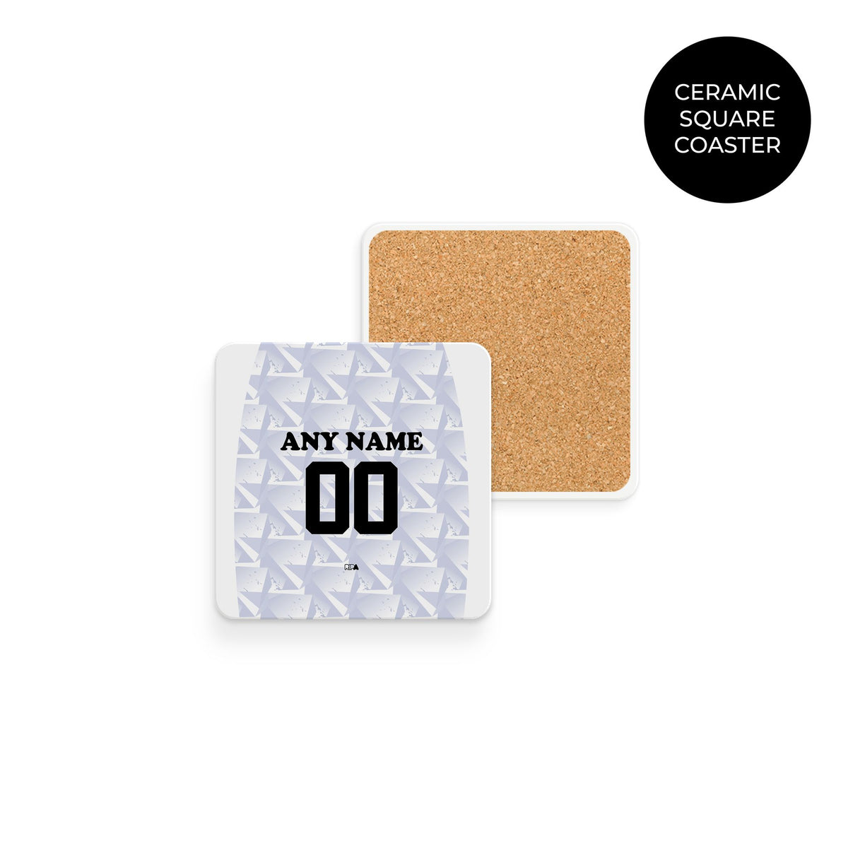 Coaster with the Cape Verde 2026 Away football shirt design by RIPA Football