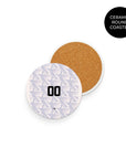 Coaster with the Cape Verde 2026 Away football shirt design by RIPA Football