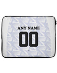 Laptop sleeve with the Cape Verde 2026 Away football shirt design by RIPA Football
