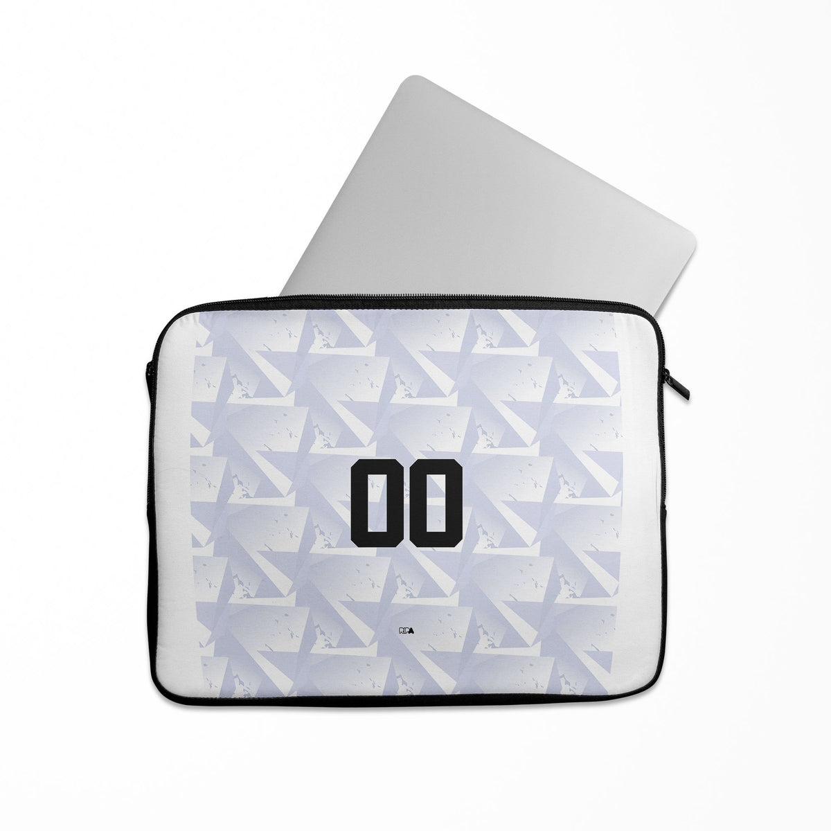 Laptop sleeve with the Cape Verde 2026 Away football shirt design by RIPA Football