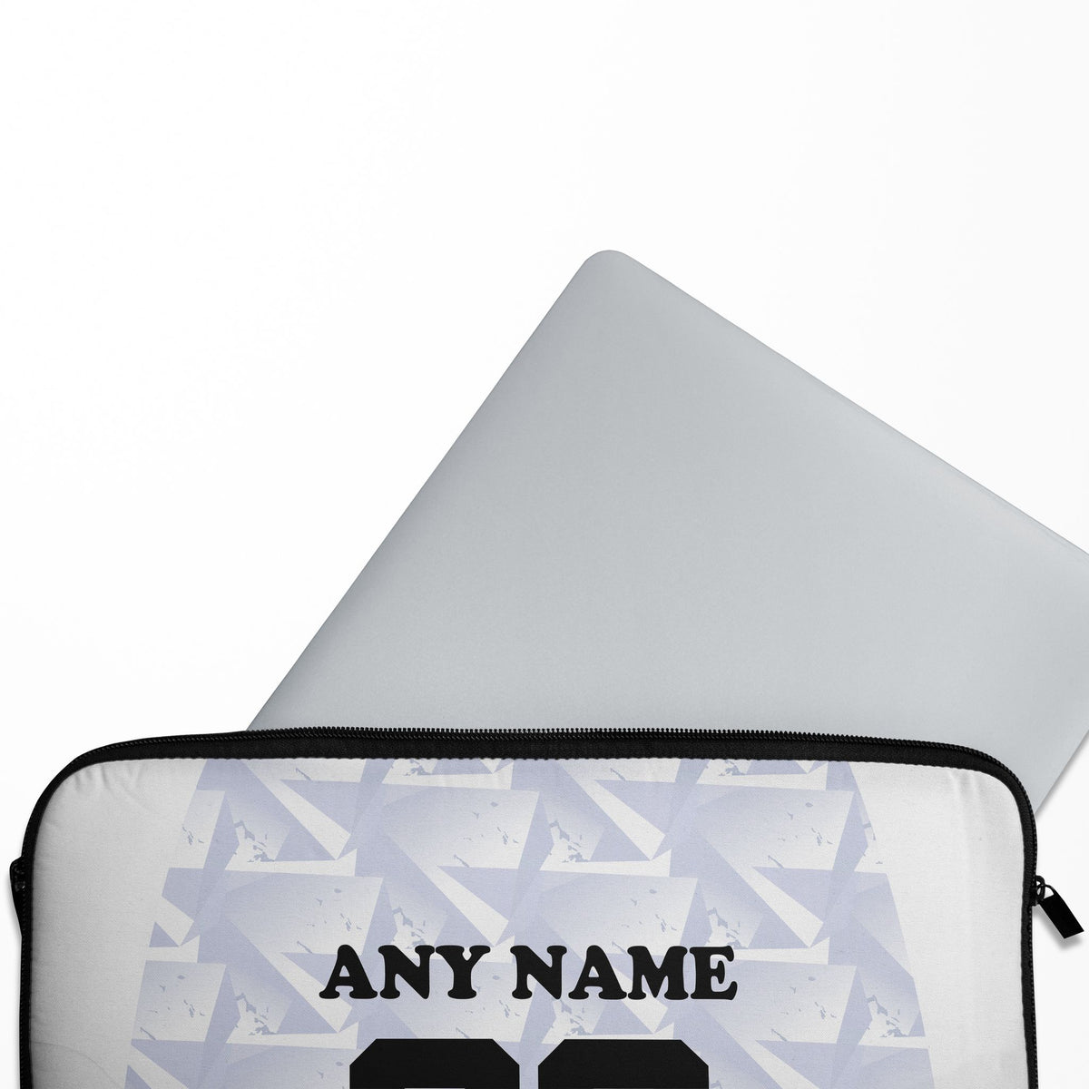 Laptop sleeve with the Cape Verde 2026 Away football shirt design by RIPA Football