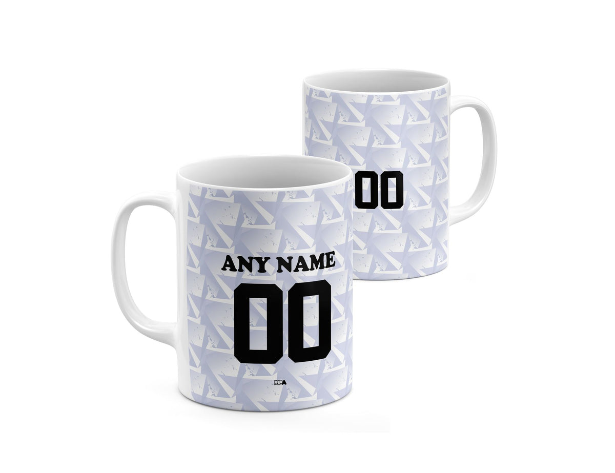 Mug with the Cape Verde 2026 Away football shirt design by RIPA Football