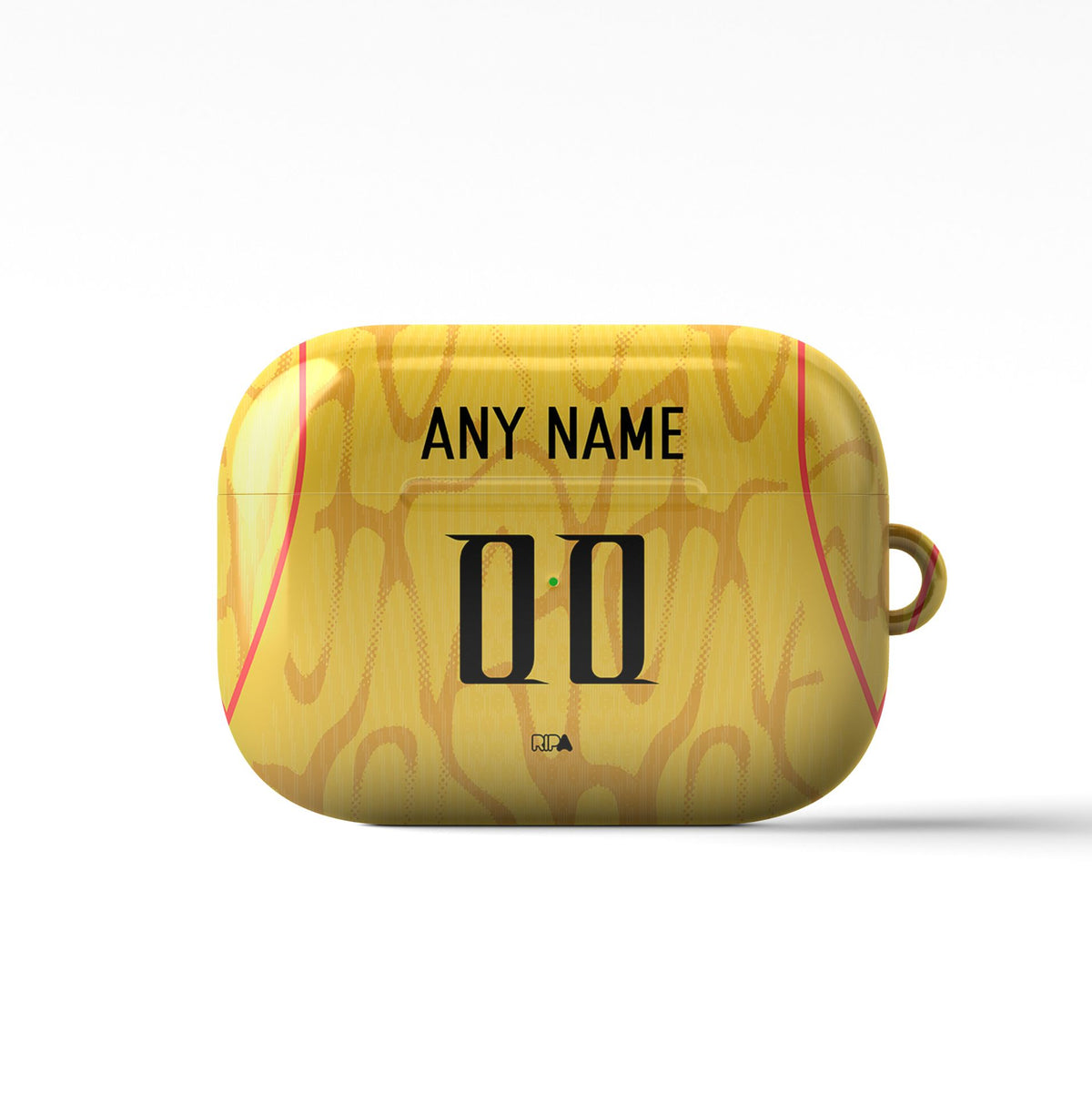 AirPods case with the China 2026 Away football shirt design by RIPA Football