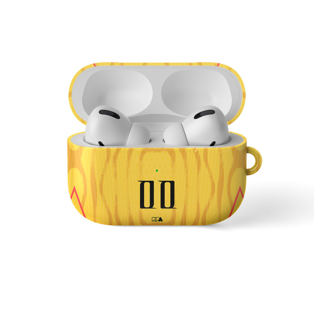 AirPods case with the China 2026 Away football shirt design by RIPA Football