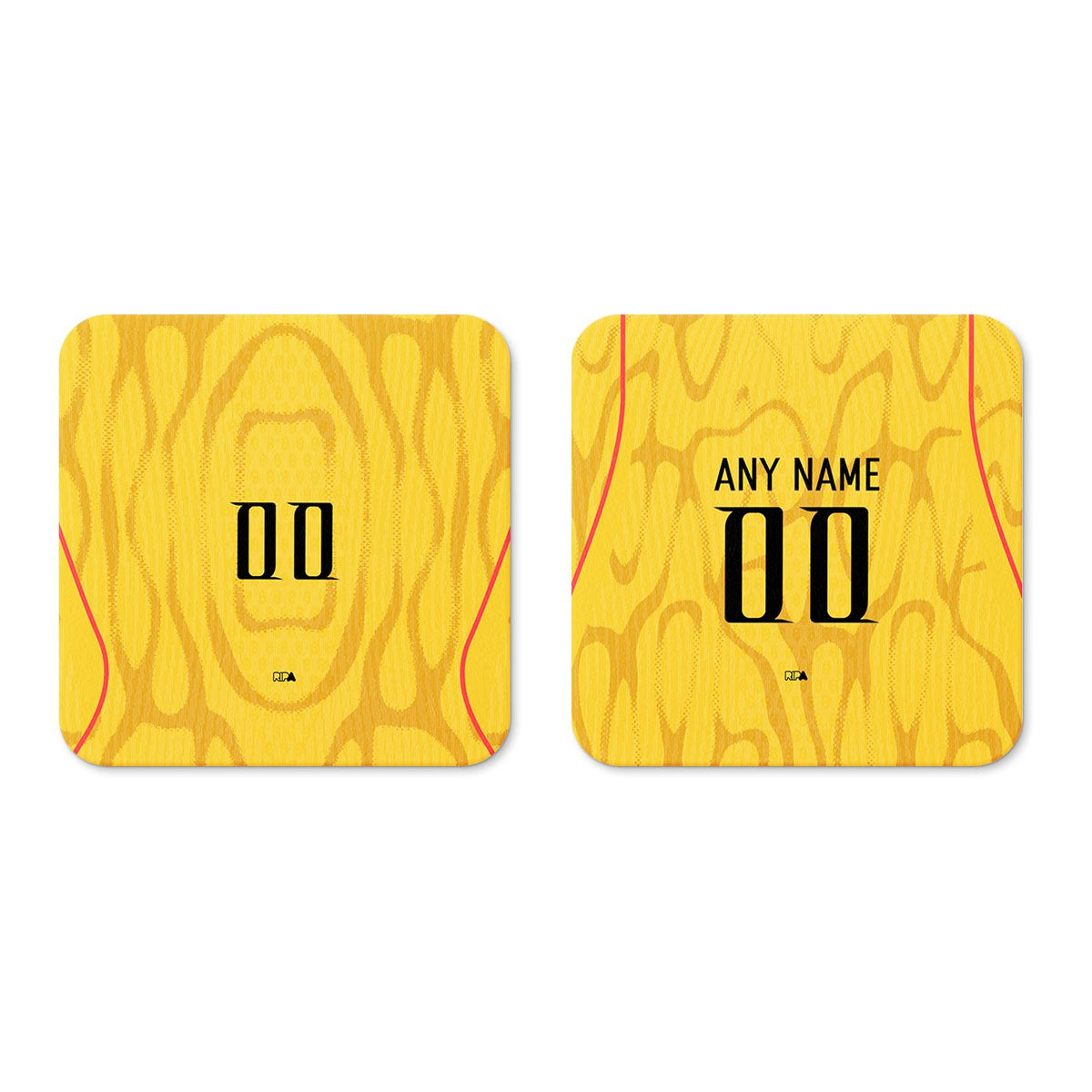 Coaster with the China 2026 Away football shirt design by RIPA Football