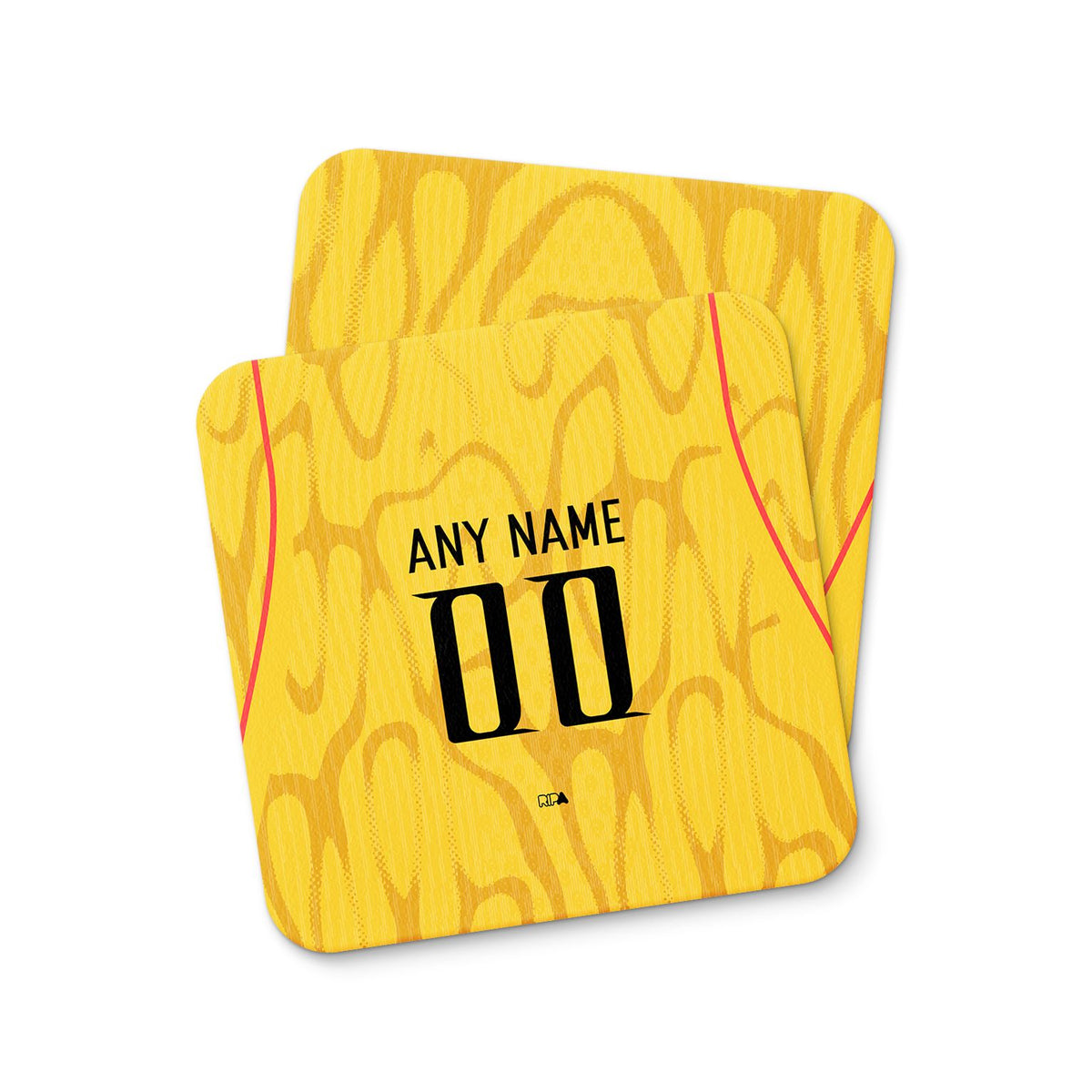 Coaster with the China 2026 Away football shirt design by RIPA Football