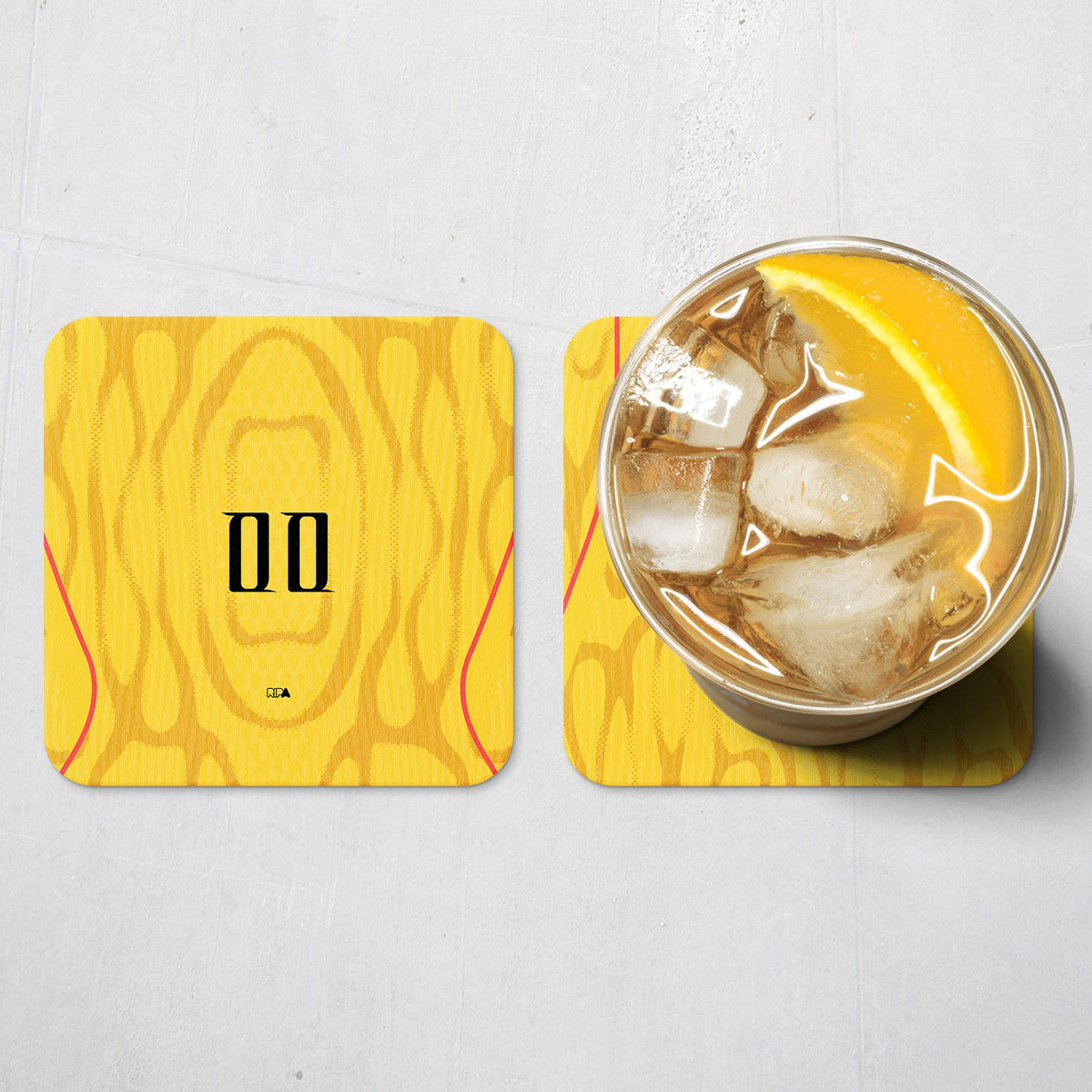 Coaster with the China 2026 Away football shirt design by RIPA Football