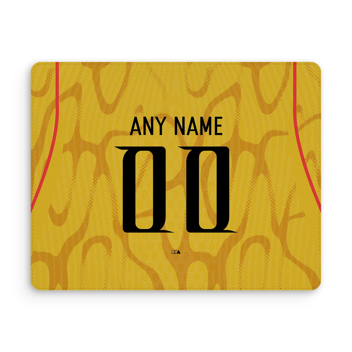 Mouse pad with the China 2026 Away football shirt design by RIPA Football