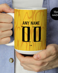 Mug with the China 2026 Away football shirt design by RIPA Football