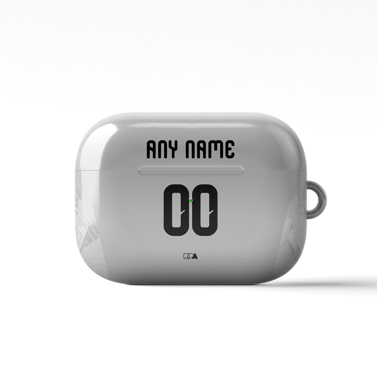 AirPods case with the Colombia 2026 Goalkeeper football shirt design by RIPA Football