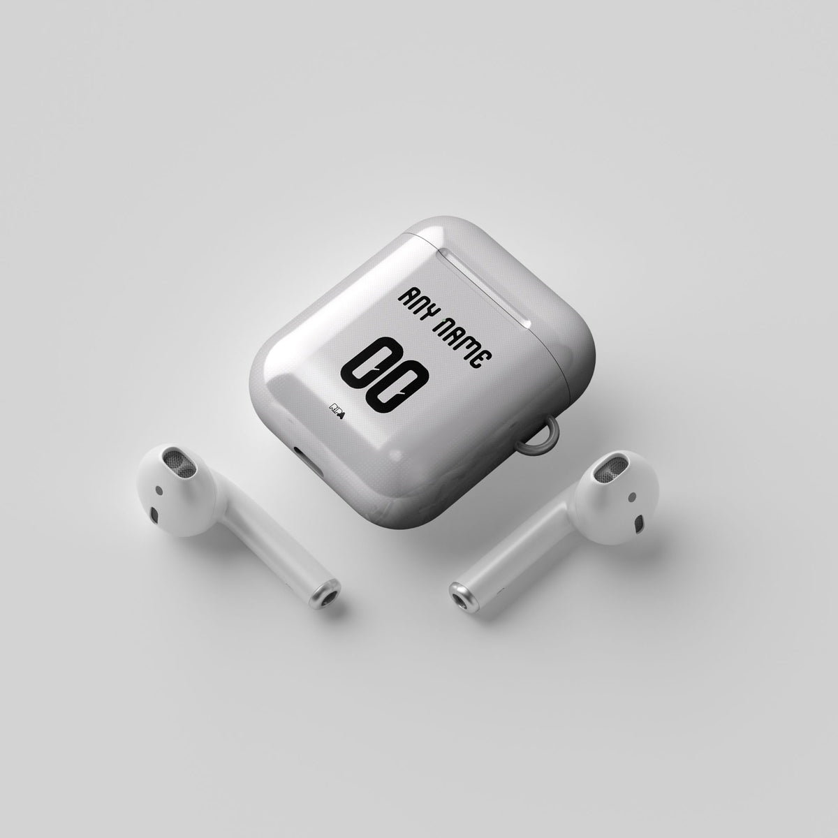 AirPods case with the Colombia 2026 Goalkeeper football shirt design by RIPA Football