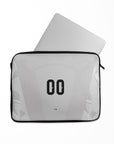 Laptop sleeve with the Colombia 2026 Goalkeeper football shirt design by RIPA Football