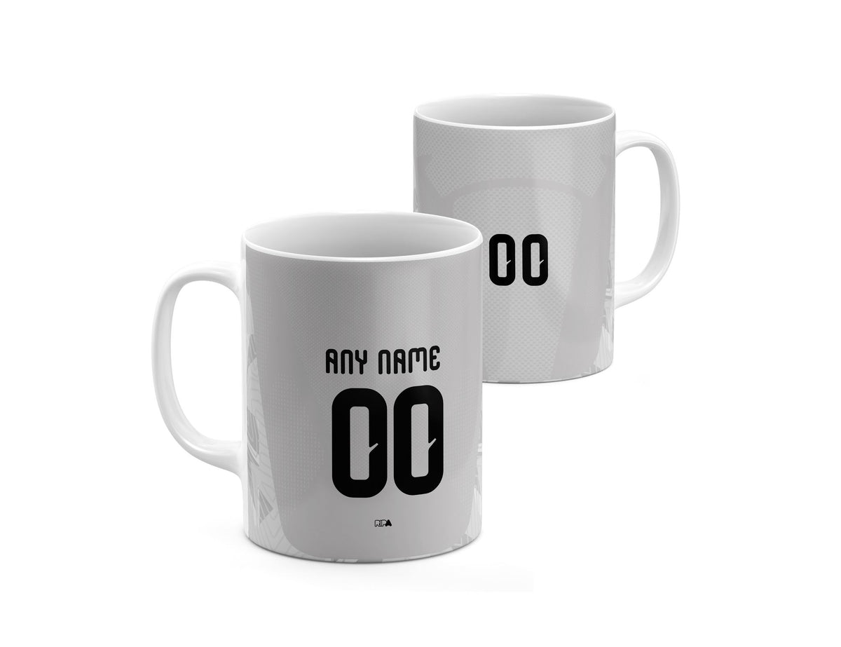 Mug with the Colombia 2026 Goalkeeper football shirt design by RIPA Football