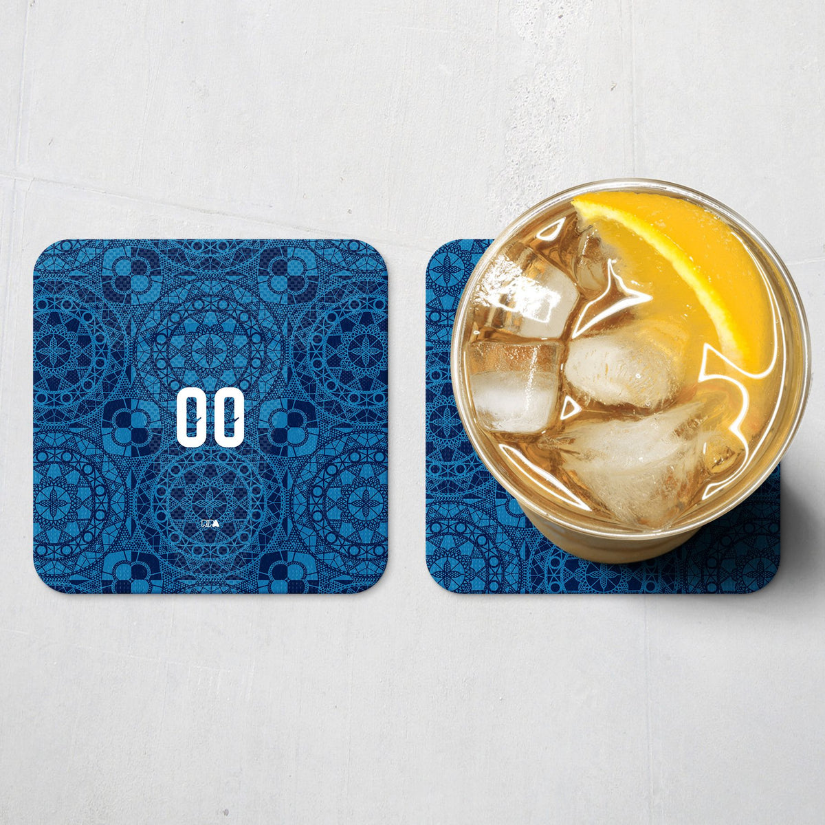 Coaster with the Croatia 2026 Away football shirt design by RIPA Football