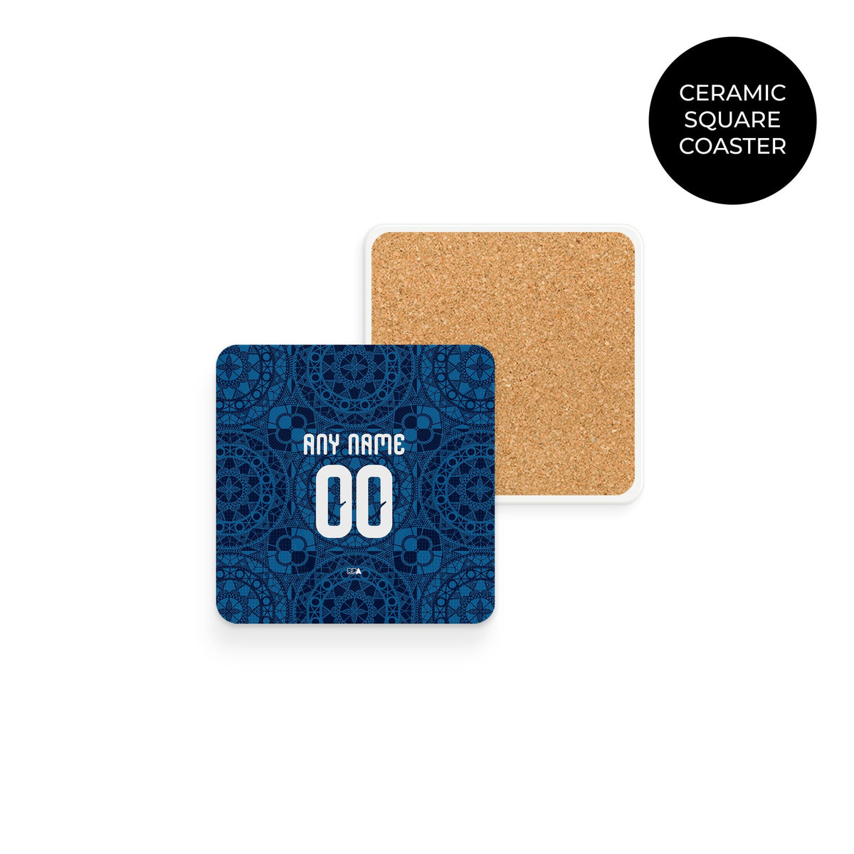Coaster with the Croatia 2026 Away football shirt design by RIPA Football