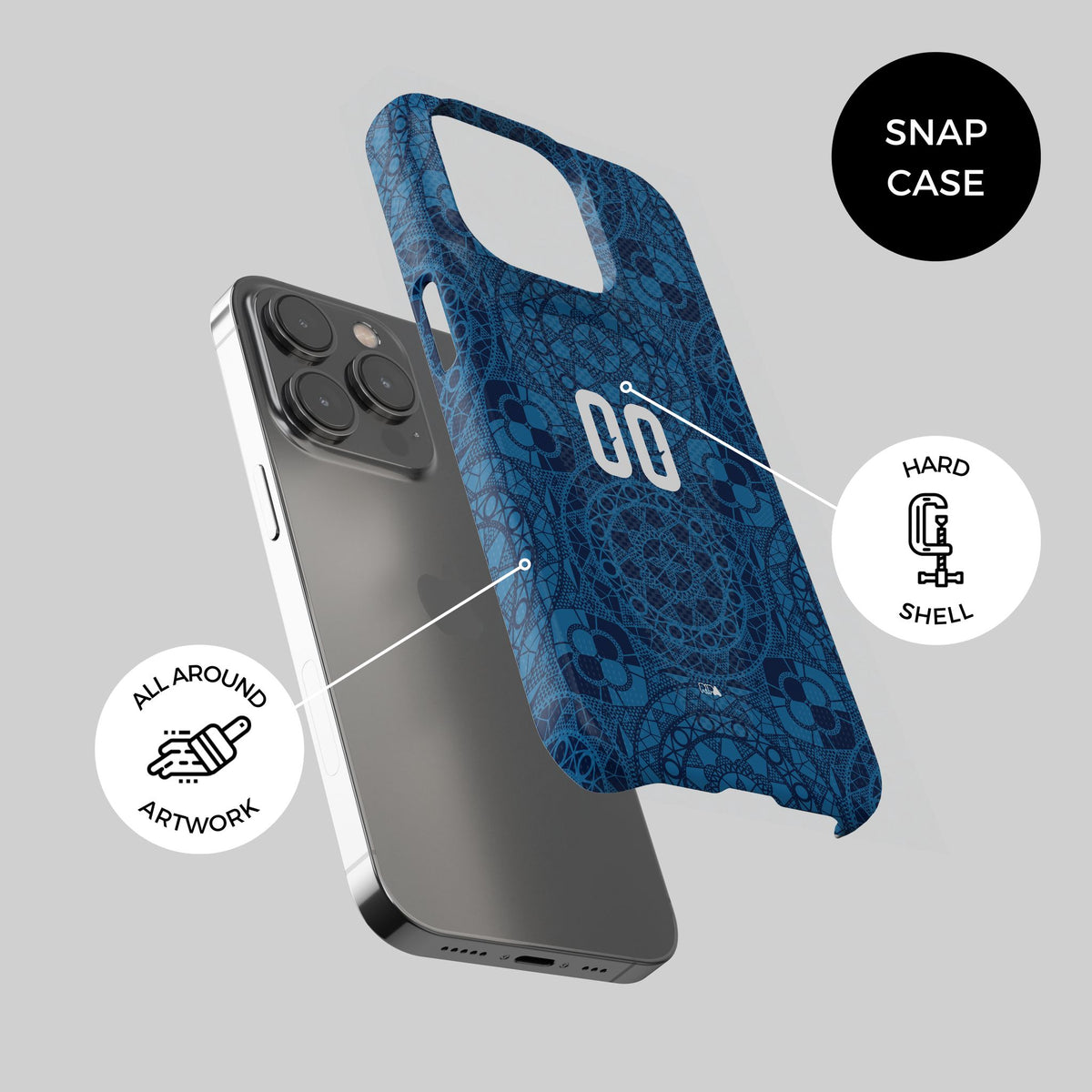 Phone case with the Croatia 2026 Away football shirt design by RIPA Football