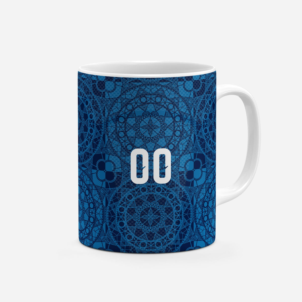 Mug with the Croatia 2026 Away football shirt design by RIPA Football