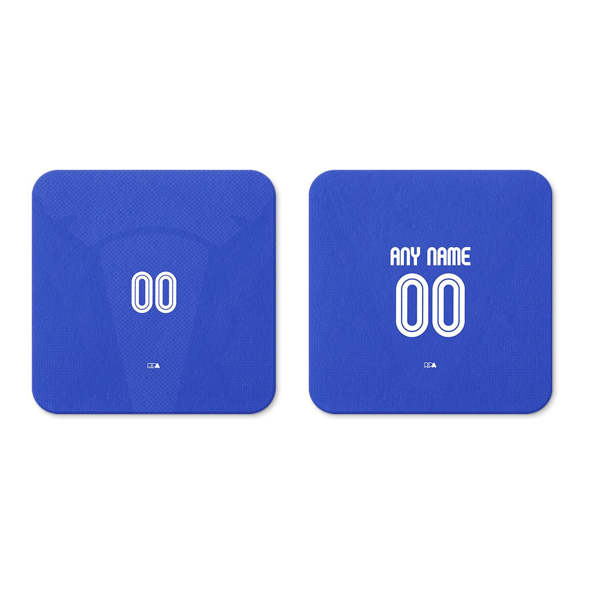 Coaster with the Curaçao 2026 Home football shirt design by RIPA Football