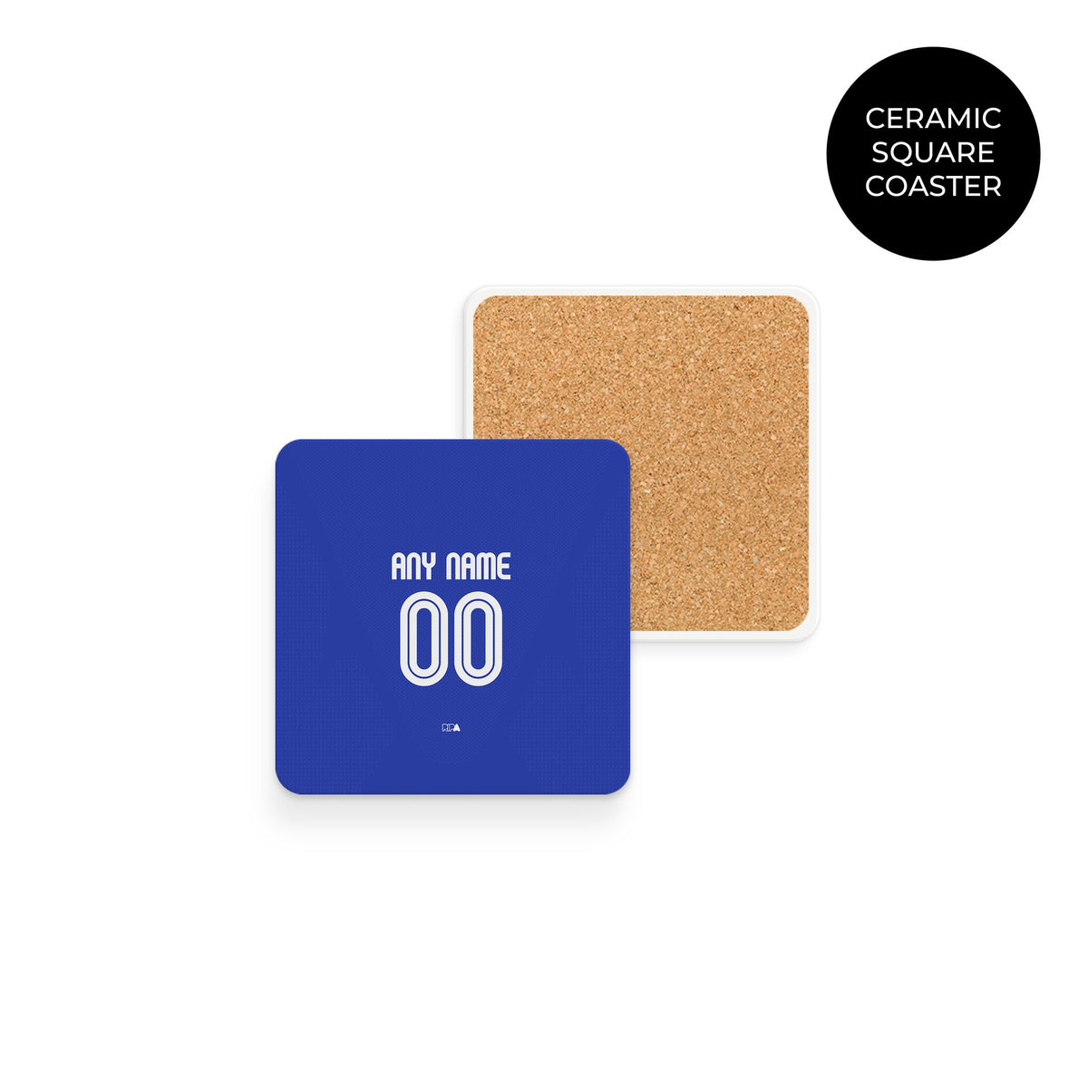 Coaster with the Curaçao 2026 Home football shirt design by RIPA Football