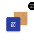 Coaster with the Curaçao 2026 Home football shirt design by RIPA Football
