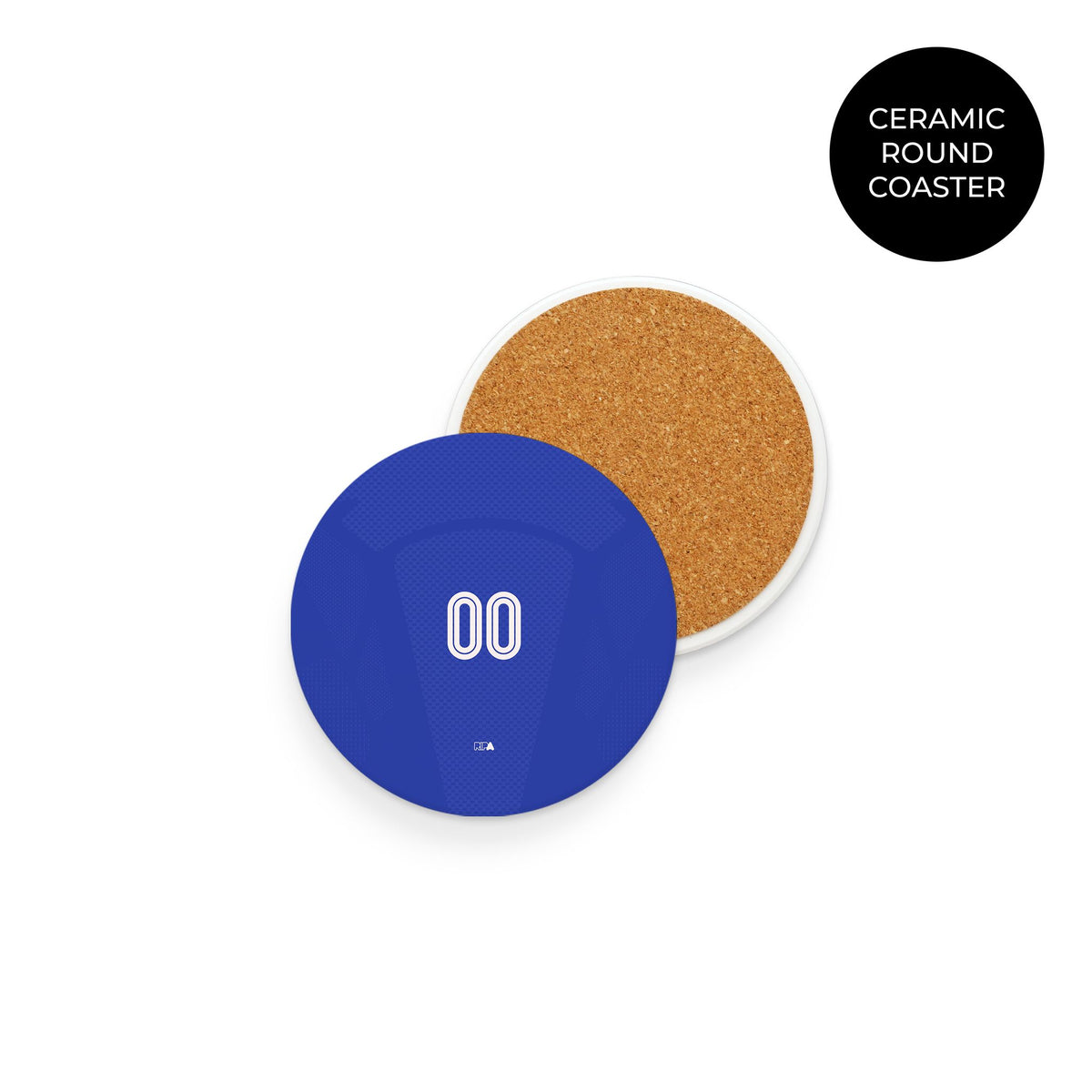Coaster with the Curaçao 2026 Home football shirt design by RIPA Football
