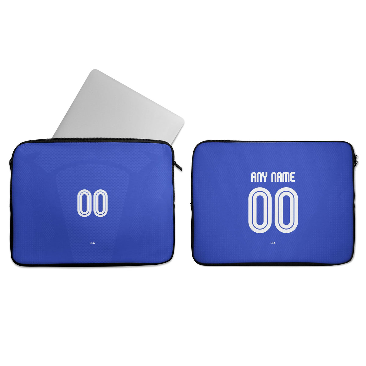 Laptop sleeve with the Curaçao 2026 Home football shirt design by RIPA Football