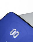 Laptop sleeve with the Curaçao 2026 Home football shirt design by RIPA Football