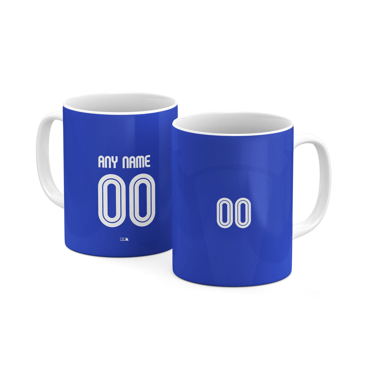 Mug with the Curaçao 2026 Home football shirt design by RIPA Football