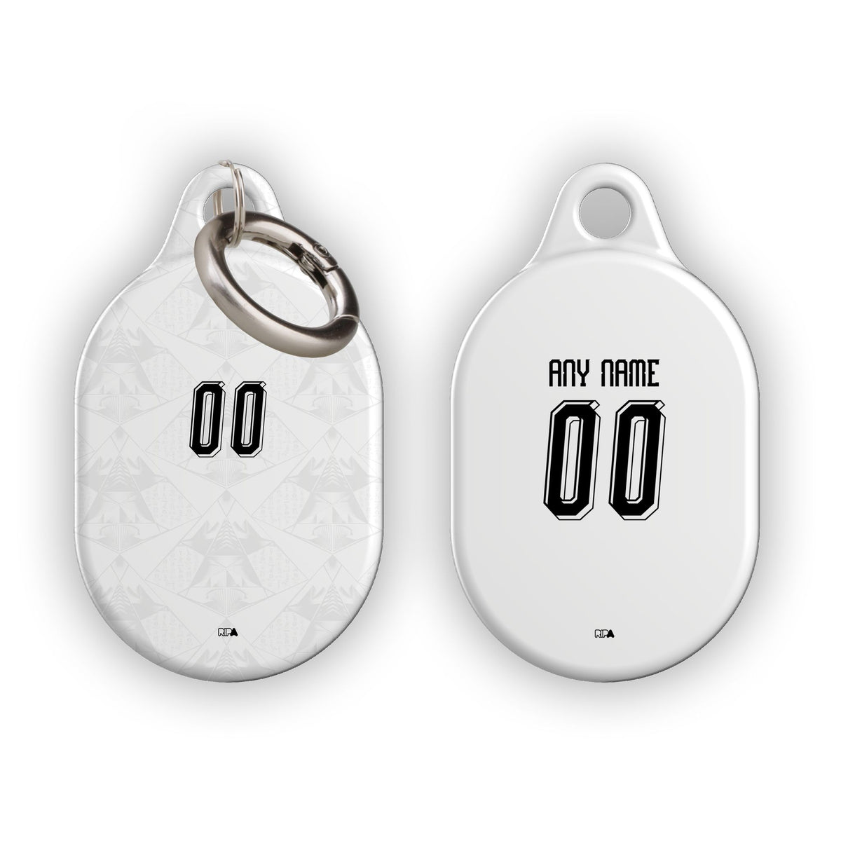 AirTag holder with the Egypt 2026 Away football shirt design by RIPA Football