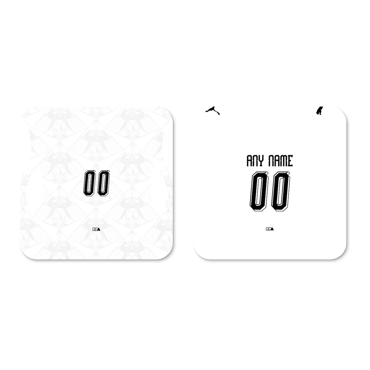 Coaster with the Egypt 2026 Away football shirt design by RIPA Football