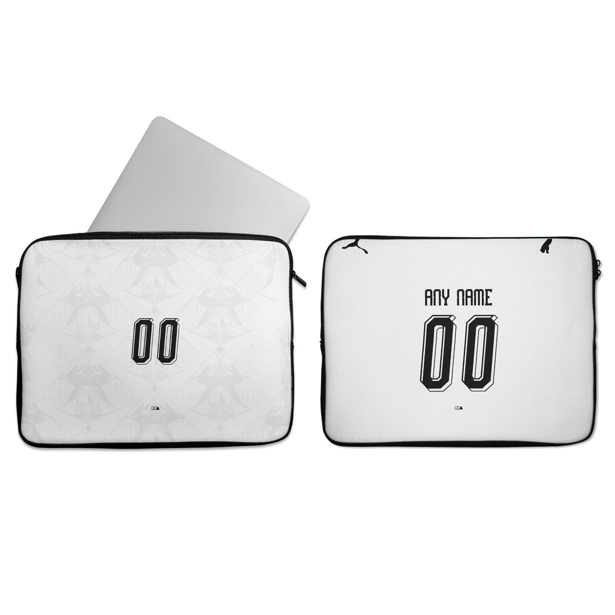 Laptop sleeve with the Egypt 2026 Away football shirt design by RIPA Football