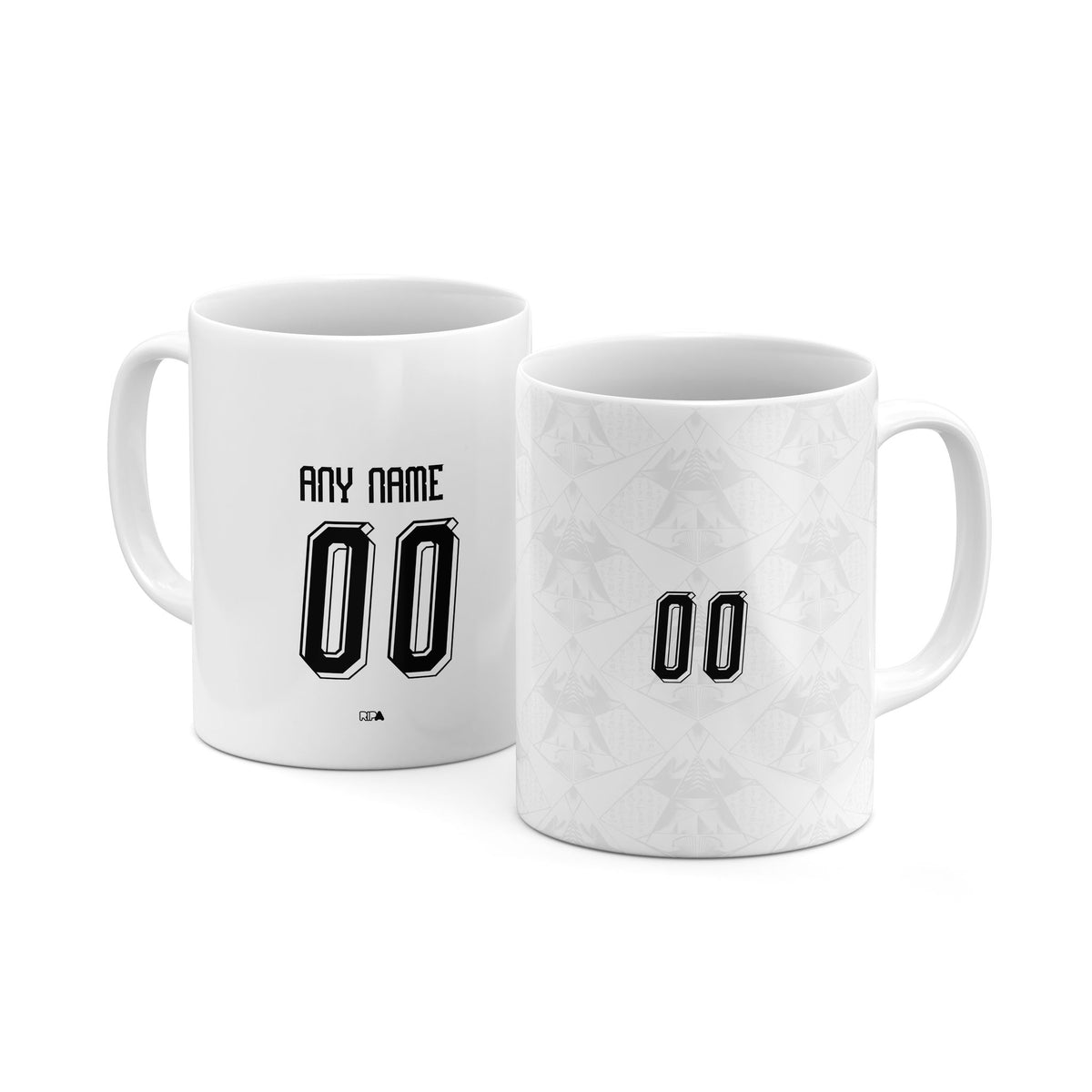 Mug with the Egypt 2026 Away football shirt design by RIPA Football