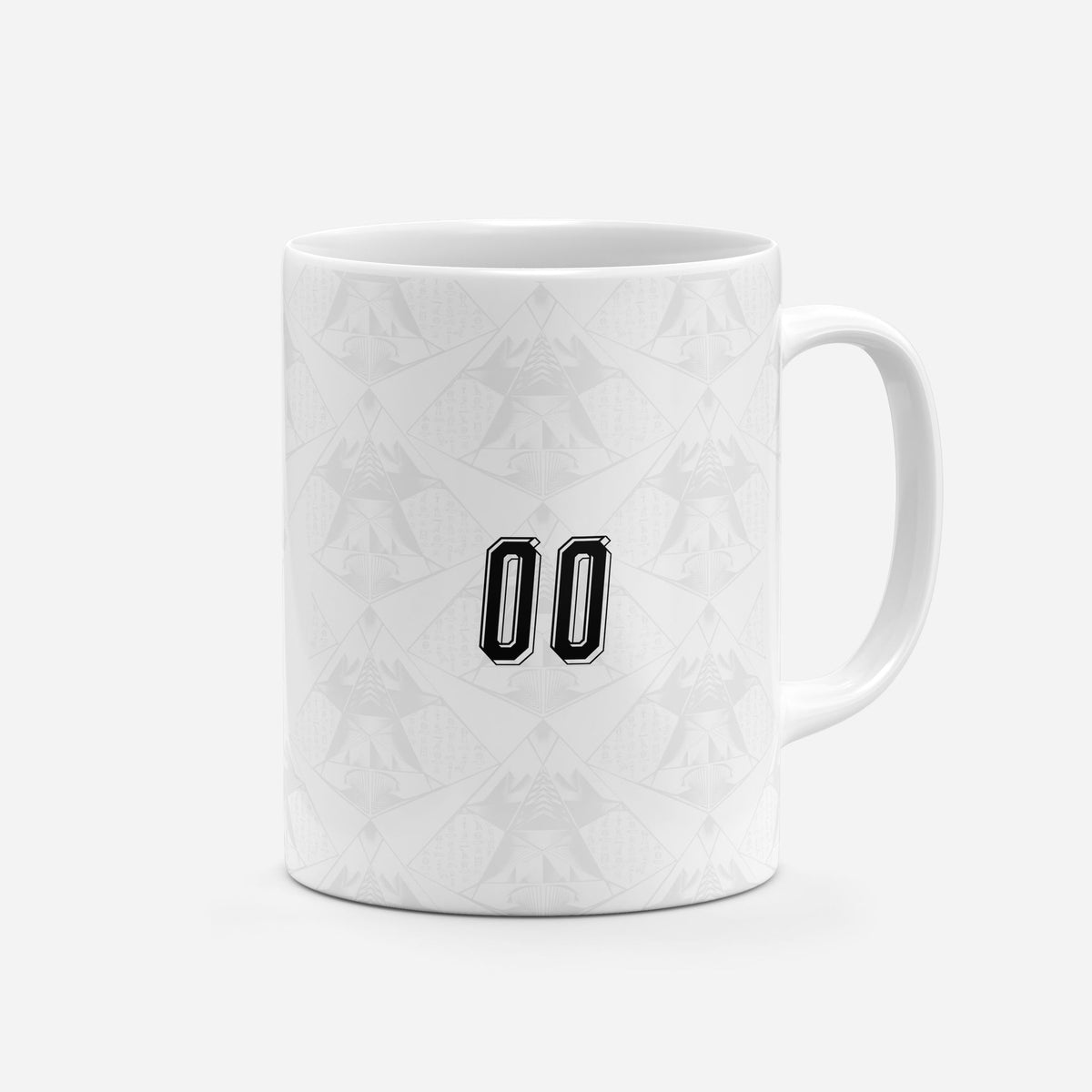 Mug with the Egypt 2026 Away football shirt design by RIPA Football
