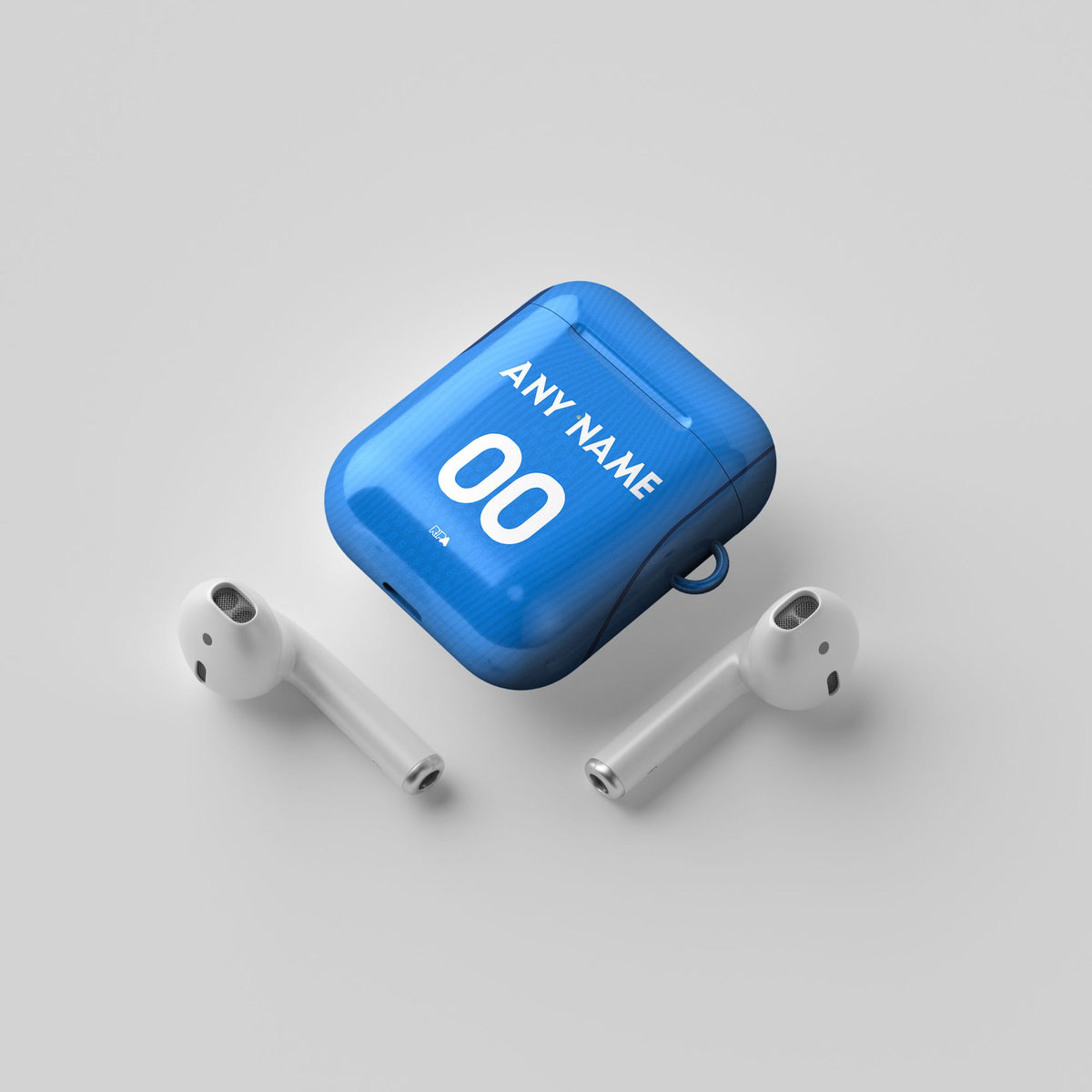 AirPods case with the Slovenia 2026 Away football shirt design by RIPA Football