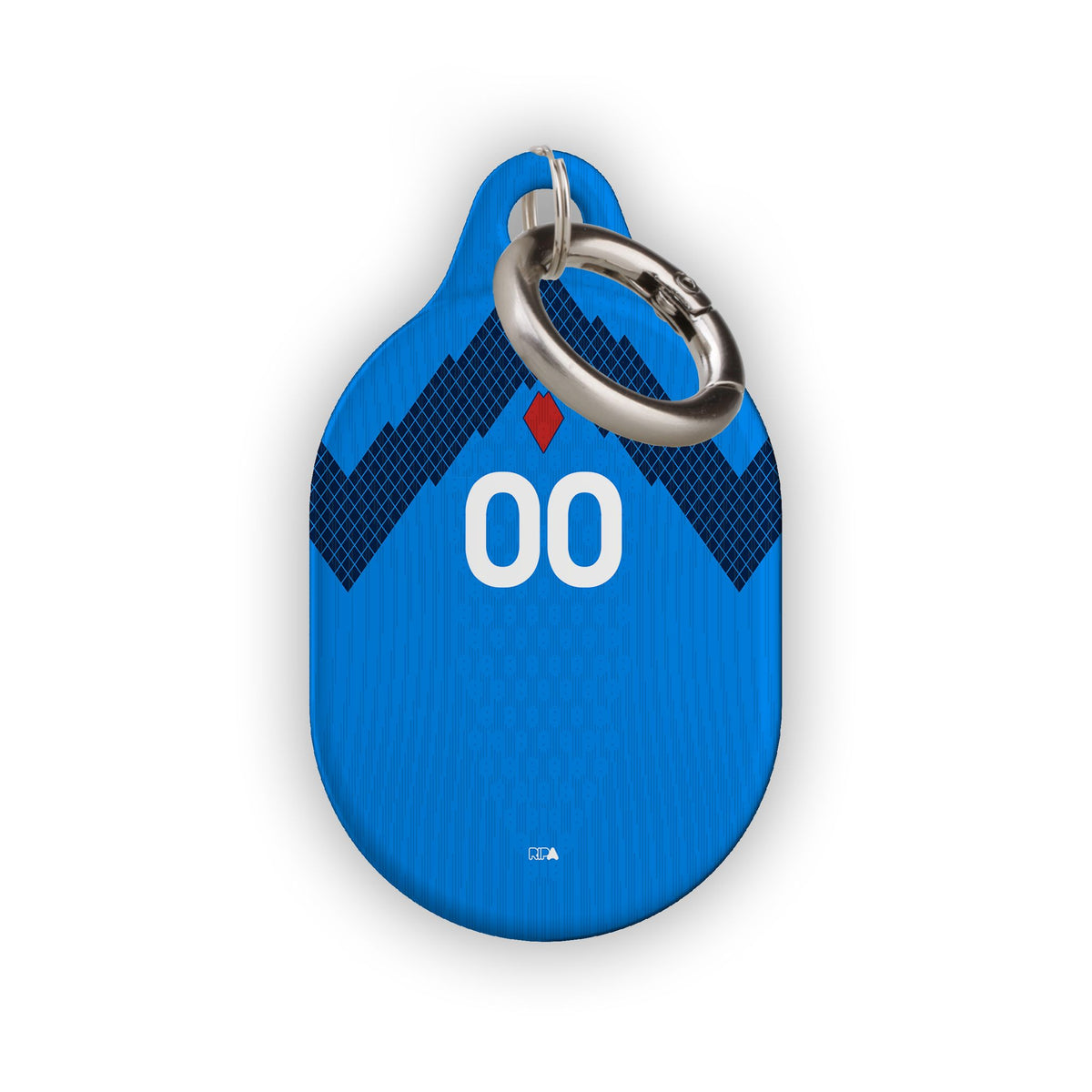 AirTag holder with the Slovenia 2026 Away football shirt design by RIPA Football